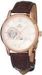 Orient Automatik Herren Armbanduhr aus Edelstahl und Leder in der Farbe