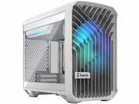 Fractal Design Torrent Nano RGB White - Clear Tint Tempered Glass Side Panel - Open
