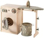 howa Kinderwaschmaschine aus Holz Spielzeug Waschmaschine f&uuml;r Kinder 48142
