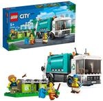LEGO 60386 City M&uuml;llabfuhr, M&uuml;llwagen Spielzeug mit M&uuml;lltonnen f&uuml;r Kinder...