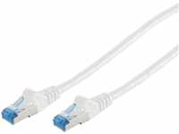 S/CONN maximum connectivity Patchkabel cat6A S/FTP PiMF Weiß 0, 25m