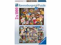 Ravensburger Puzzle 80527 - Lustige Gelinis - 2x 1000 Teile Gelini Puzzle für