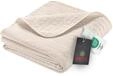 Ibena Nancy Tagesdecke 220x250 cm Tagesdecke Bett&uuml;berwurf beige leichte Decke mit