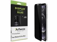 Artwizz PrivacyGlass Schutzglas kompatibel mit iPhone 12 Pro Max- Displayschutz...