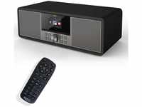 XORO HMT 600 V2 - All-in-One Internetradio mit WLAN, CD-Player, DAB+/FM Radio,