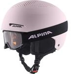 Alpina ZUPO Set (+Piney) Kinderskibrille, & Piney Light-Rose matt, 48-52 cm