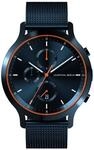 Lilienthal Berlin Chronograph Blue Orange IV in dunkelblau &ndash; Herrenuhr aus