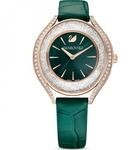 Swarovski Reloj Aura 5644078 piel Verde ORO rosa
