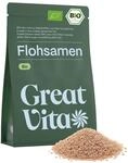 GreatVita Bio Flohsamen 1000g | 99% reine ganze Flohsamen - zertifizierte