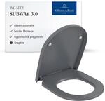 Villeroy & Boch Subway 3.0 WC-Sitz - Toilettendeckel mit Absenkautomatik -