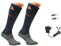 Alpenheat Unisex Fire Beheizte Socken, Schwarz/Grau/Gr&uuml;n, 36-38 EU