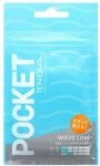 POCKET TENGA Wave Line - flacher Masturbator | Wellenf&ouml;rmige Linienstruktur im