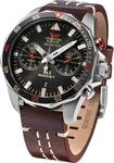 Vostok Europe Rocket Herren Uhr analog Quarzwerk mit Leder Armband 6S21-225A618