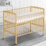Schardt - Baby Beistellbett Micky Plus - Natur Lackiert - Bett 60&times;120 cm -...
