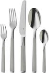 WMF Art Deco Besteck Set 6 Personen, Essbesteck 30 teilig, Hohlheftmesser, Cromargan