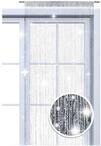 wometo Faden-Vorhang Glitzer-Vorhang oekoTex 90x245 - Silber-Silber gl&auml;nzender Deko