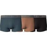 Calvin Klein Herren Pack Steel Trunks Lake/Clay/Black Small (000NB3130A), Lake Clay