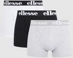 Ellesse Herren Hali 3pk Boxers Unterhosen, Black/Grey/White, XL EU