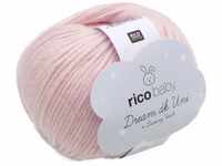 Rico Baby Dream Uni Fb. 003, Babywolle weich zum Stricken & Häkeln