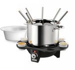 UNOLD 48645 Fondue-Elegance - Elektro-Fondue-Set, Wechseltopf...