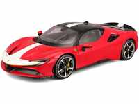 Bburago Ferrari SF90 Stradale Assetto Fiorano: Modellauto im Maßstab 1:18, Türen,