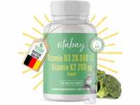 Vitabay Vitamin D3 K2 Hochdosiert 20000 D3-180 VEGANE & LABORGEPRÜFTE Vitamin D