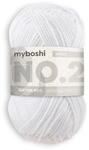 myboshi Woll-Modell: No.2, mit Kapok Wei&szlig;