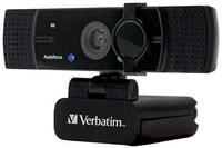Verbatim Webcam mit Dual-Mikrofon, externe Kamera f&uuml;r Computer oder Laptop mit Ultra