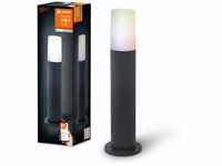 LEDVANCE SMART+ WI-FI 50cm PIPE Post - dimmbare LED Standleuchte dunkelgrau für