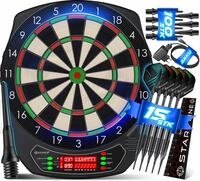 KESSER&reg; Elektronische Dartscheibe Profi Set - E Dartboard mit 15 Dartpfeile + 20 Pro