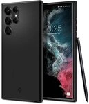 Spigen Thin Fit H&uuml;lle Kompatibel mit Samsung Galaxy S22 Ultra -Schwarz
