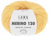 LANG YARNS Merino 120 - Farbe: Goldgelb (0149) - 50 g / ca. 120 m Wolle
