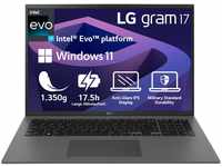 2022 LG gram 17 Zoll Ultralight Notebook - 1,350g Intel Core i7 Laptop (16GB RAM, 1TB