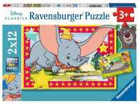 Ravensburger Kinderpuzzle 05575 - Das Abenteuer ruft! - 2x12 Teile Disney Puzzle für