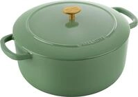 BALLARINI Bellamonte Auflaufform, Br&auml;ter, Dutch Oven, Emailliertes Gusseisen, Rund,