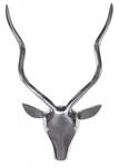 Wohnling Deko Hirschgeweih S Aluminium Wanddeko Landhausstil Silber Metall...