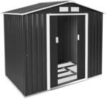 tectake&reg; Metall Gartenhaus mit Satteldach, Ger&auml;teschuppen Garten mit Schiebet&uuml;r,