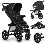 LIONELO Annet Tour Kinderwagen bis 22 kg, verstellbarer Griff, zusammenklappbar,
