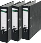 Leitz Qualit&auml;ts-Ordner, 3er-Pack, Wolkenmarmor-Papier, A4, 8 cm R&uuml;ckenbreite,
