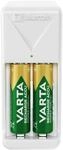 VARTA Akku Ladeger&auml;t f&uuml;r 2 wiederaufladbare AA/AAA Batterien - Mini Plug Charger