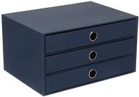 R&ouml;ssler SOHO 3er Schubladenbox A4 aus Papier | B&uuml;ro Organizer Schreibtisch