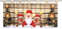 Delindo Lifestyle LED Scheibengardine Christmas Team f&uuml;r das Kinderzimmer,