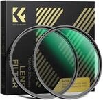 K&F CONCEPT Filter 82mm Black-Mist 1/4 & Black-Mist 1/8 Black Promist Filtersets