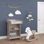 Vicco Wickelkommode Leo, Sonoma, 60 x 103 cm, mit offenem Regal und abnehmbarem