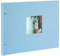 goldbuch 28 829 Schraubalbum Bella Vista Himmelblau, Fotobuch 39 x 31 x 2,5 cm, Foto