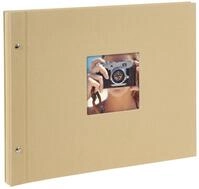 goldbuch 28 606 Schraubalbum Bella Vista Beige, Fotobuch 39 x 31 x 2,5 cm, Foto Album