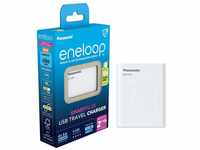 eneloop SmartPlus Travel USB-Ladegerät, für 1-4 AA/AAA NI-MH Akkus, 2.25 Stunden