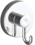 WENKO Vacuum-Loc&reg; Hakenset gl&auml;nzend rund, 2er Set Wandhaken, Befestigung ohne zu
