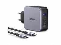 UGREEN Nexode 140W USB C Ladegerät PD 3.1 USB C Netzteil GaN 3-Port Power...