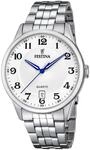 Festina Herren Uhr Analog aus Edelstahl 316L Silber - Quarzwerk - Kalender -
